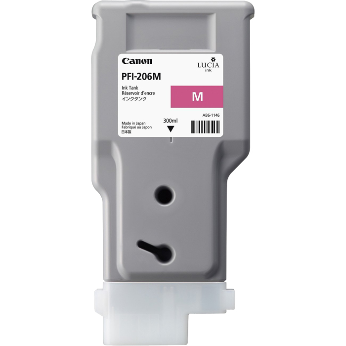 

Картридж струйный Canon PFI-206 M (5305B001), пурпурный, оригинальный, объем 300мл, для Canon imagePROGRAF-iPF6400 / iPF6400s / iPF6400se / iPF6450, PFI-206 M