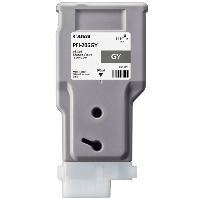 Картридж Canon PFI-206 GY (5312B001), серый, 300 мл