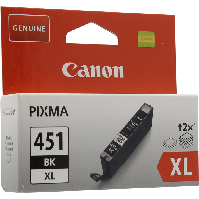 

Картридж струйный Canon CLI-451BK XL (6472B001), черный, оригинальный, объем 11 мл для Canon Canon PIXMA iP7240 / iP8740 / iX6840 / MG5440 / MG5540 / MG5640 / MG6340 / MG6440 / MG6640 / MG7140 / MG7540 / MX924, CLI-451BK XL