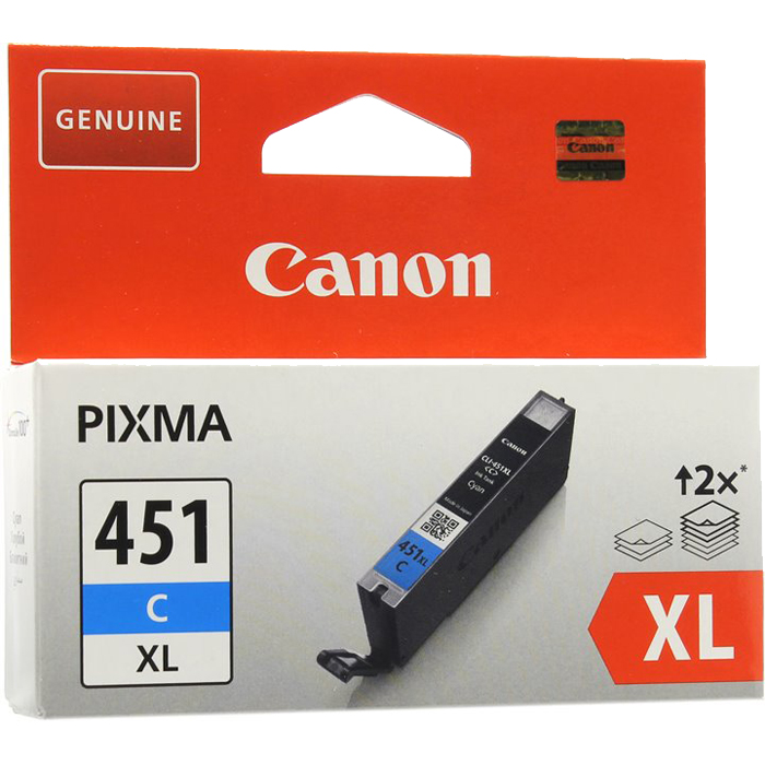 

Картридж струйный Canon CLI-451C XL (6473B001), голубой, оригинальный, ресурс 700 страниц, для Canon PIXMA iP7240 / iP8740 / iX6840 / MG5440 / MG5540 / MG5640 / MG6340 / MG6440 / MG6640 / MG7140 / MG7540 / MX924, CLI-451C XL