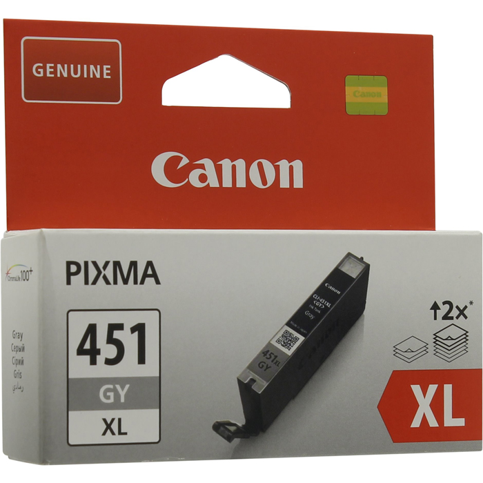 

Картридж струйный Canon CLI-451XLGY (6476B001), серый, оригинальный, ресурс 3350 страниц для Canon Canon PIXMA-iP8740 / MG6340 / MG7140 / MG7540, CLI-451XLGY