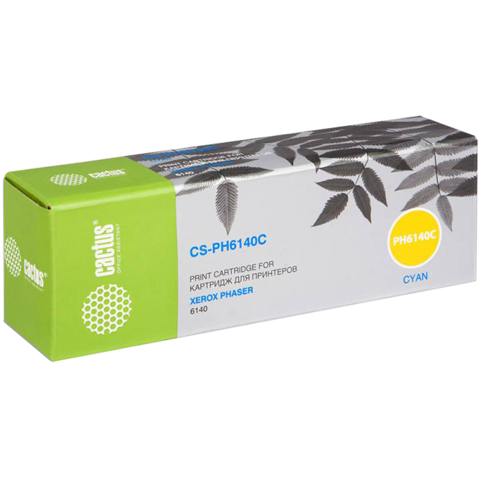Картридж Cactus CS-PH6140C, голубой, 2600 страниц