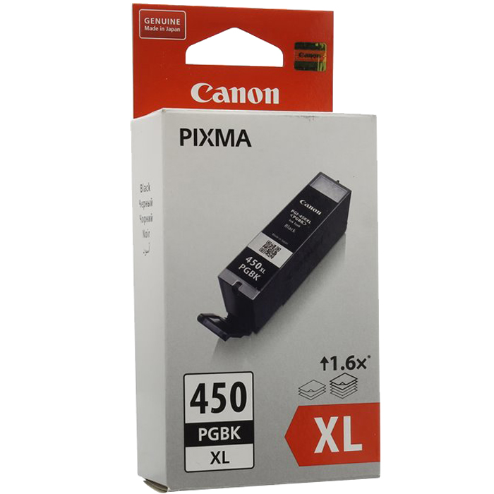 

Картридж струйный Canon PGI-450PGBK XL (6434B001), черный, оригинальный, объем 22 мл, ресурс 620 страниц для Canon Canon PIXMA-iP7240 / iP8740 / iX6840 / MG5440 / MG5640 / MG6340 / MG6440 / MG6640 / MG7140 / MG7540 / MX924, PGI-450PGBK XL