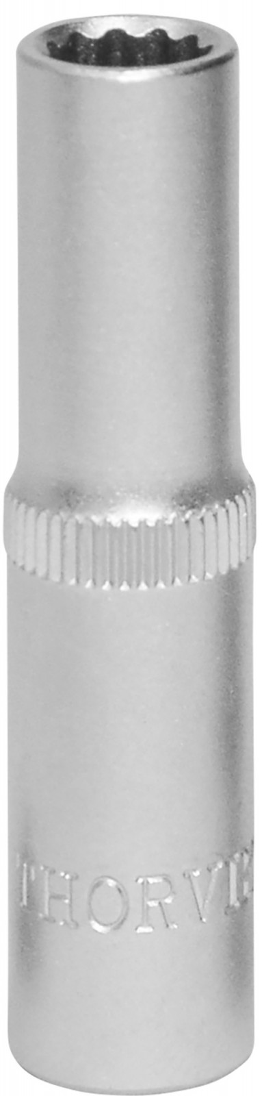 

Головка торцевая Thorvik S12S2218, глубокая, 12-гранная, 1.8 см, 3/8" (054293), S12S2218