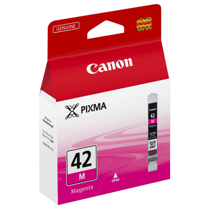 

Картридж струйный Canon CLI-42M (6386B001), пурпурный, оригинальный, объем 13 мл, ресурс 416 фото 10x15 для Canon Canon PIXMA-PRO-100, CLI-42M