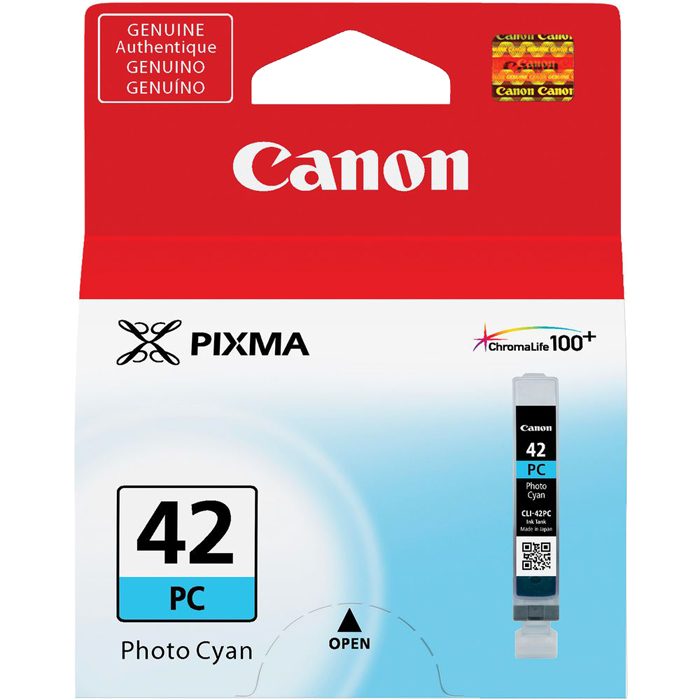 

Картридж струйный Canon CLI-42PC (6388B001), фото голубой, оригинальный, объем 13 мл, ресурс 292 фото 10x15 для Canon Canon PIXMA-PRO-100, CLI-42PC