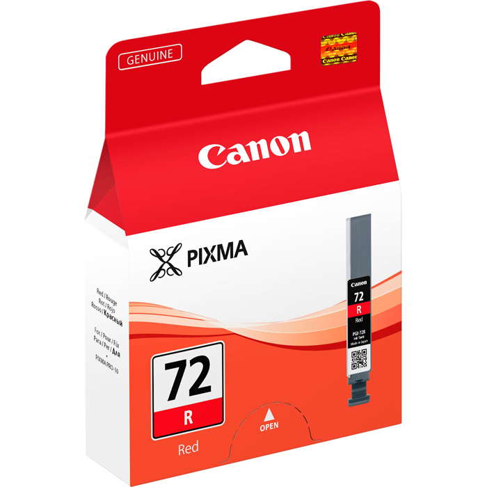 

Картридж струйный Canon PGI-72R (6410B001), красный, оригинальный, объем 14 мл, ресурс 1045 страниц для Canon Canon PIXMA-PRO-10, PGI-72R