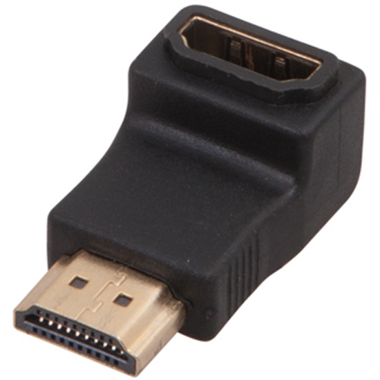 

Переходник (адаптер) HDMI(19M)-HDMI(19F) угловой, черный REXANT (17-6805)