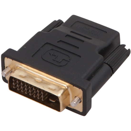 

Переходник (адаптер) DVI(19M)-HDMI(19F), черный REXANT (17-6811)