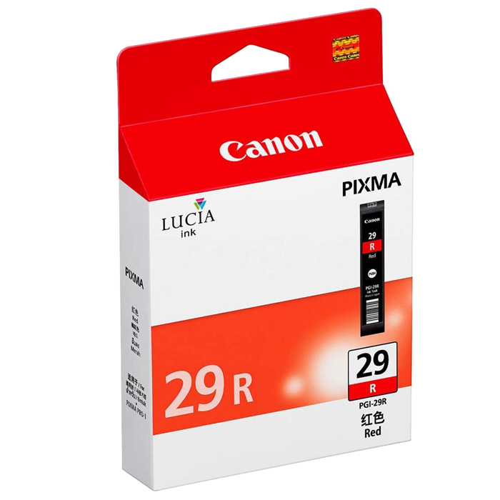 

Картридж струйный Canon PGI-29 R (4878B001), красный, оригинальный, ресурс 454 страниц, для Canon PIXMA-PRO-1, PGI-29 R