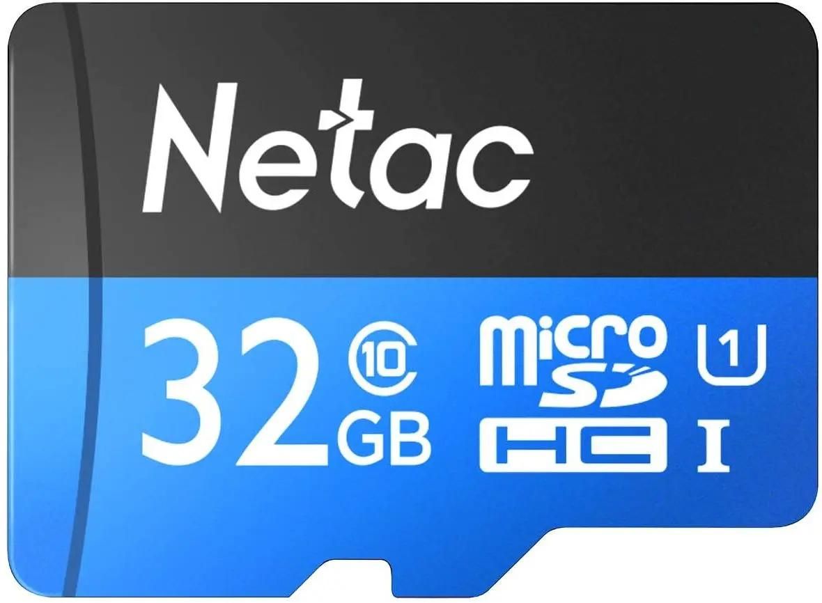 Карта памяти microSDHC Netac 32Gb Class 10 UHS-I U1 (NT02P500STN-032G-R)