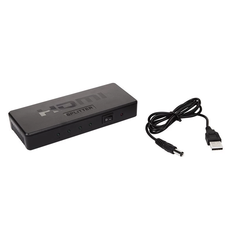 Разветвитель HDMI REXANT 17-6952, 1xHDMI-4xHDMI v1.4, 1920x1080, Поддержка HDTV: 480i/576i/480p/576p/720p/1080i/1080P;/3D (17-6952)