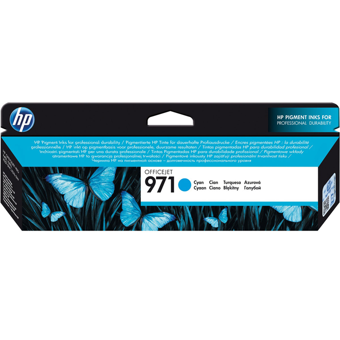

Картридж струйный HP 971 (CN622AE), голубой, оригинальный, ресурс 2500 страниц для HP OJP X476dw/X576dw/X451dw/X551dw, 971