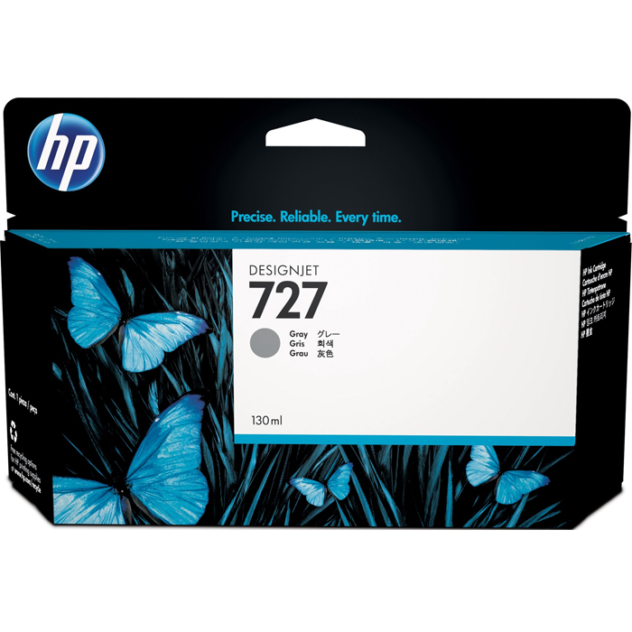 

Картридж струйный HP 727 (B3P24A), серый, оригинальный, объем 130 мл для HP HP Designjet T1500 / T920 PostScript ePrinter A0/914 мм, HP DesignJet T2530 / T1530 PostScript, 36", 727