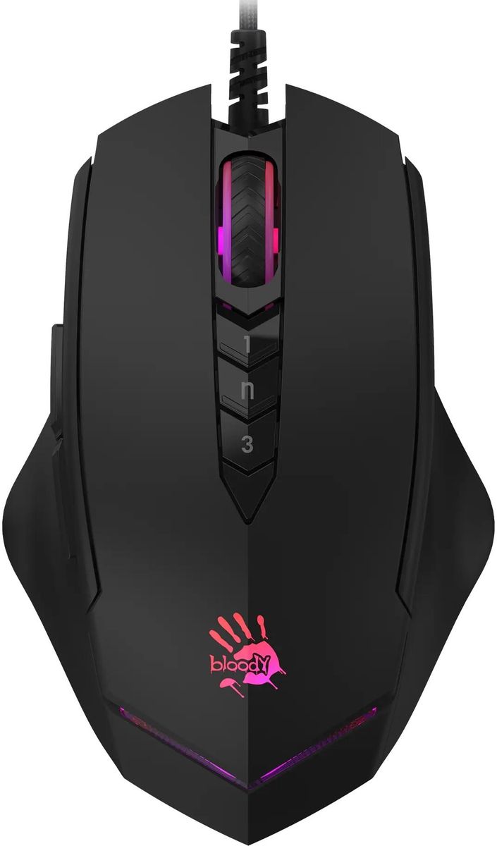 

Мышь проводная A4Tech Bloody V8M Max, 12000dpi, оптическая светодиодная, USB, черный (V8M MAX), Bloody V8M Max