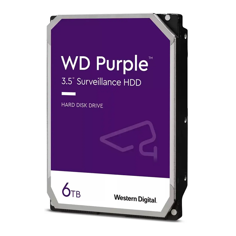 

Жесткий диск (HDD) Western Digital 6Tb Purple, 3.5", 5400rpm, 256Mb, SATA3 (WD63PURU)