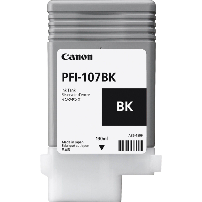 Картридж Canon PFI-107BK (6705B001), черный, 130 мл