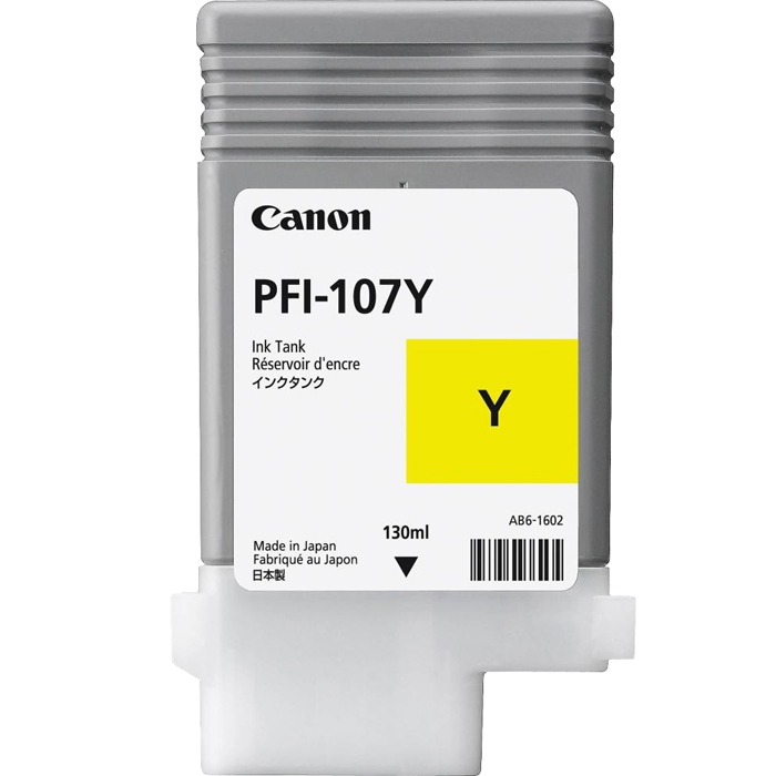 Картридж Canon PFI-107Y (6708B001), желтый, 130 мл