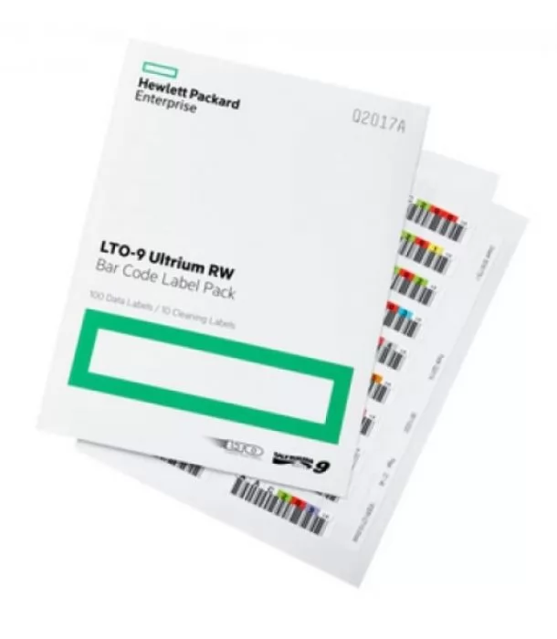 Набор наклеек HPE LTO-9 RW Bar Code Label Pack (Q2017A)