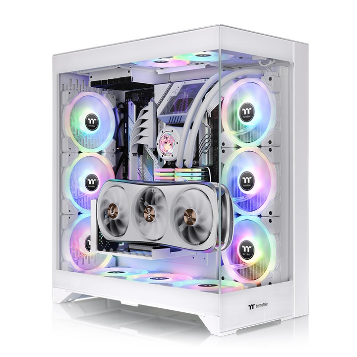 Корпус Thermaltake CTE E660MX, EATX, Midi-Tower, 2xUSB 3.0, USB Type-C, белый, без БП (CA-1Y3-00M6WN-01)