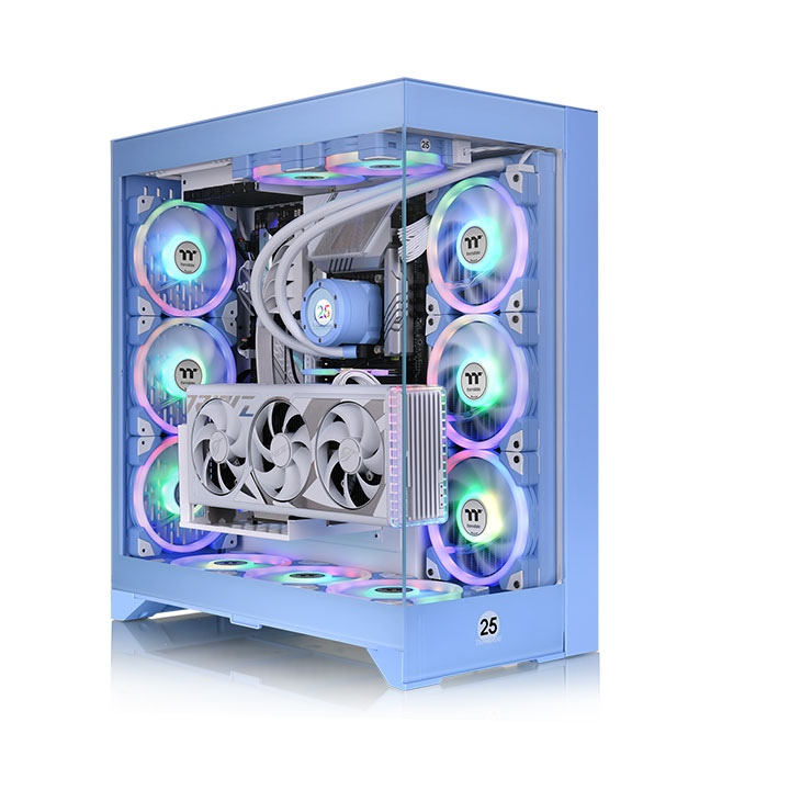 

Корпус Thermaltake CTE E660MX, EATX, Midi-Tower, 2xUSB 3.0, USB Type-C, голубой, без БП (CA-1Y3-00MFWN-01), CTE E660MX