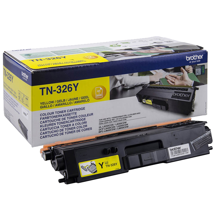 

Картридж лазерный Brother TN326Y, желтый, 4000 страниц, оригинальный для HL-L8250CDN, TN326Y