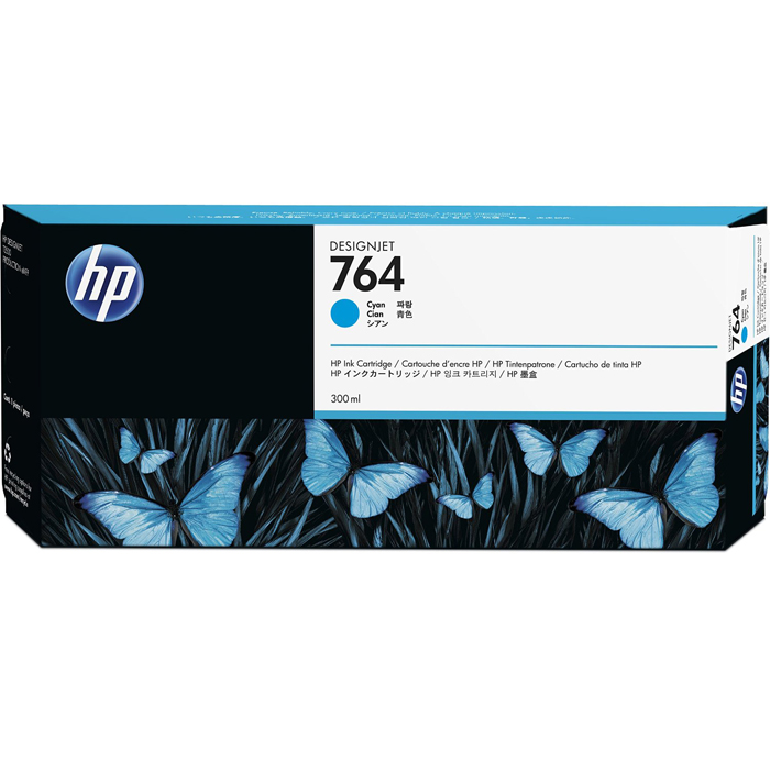 

Картридж струйный HP 764 (C1Q13A), голубой, оригинальный, объем 300 мл для HP HP Designjet T3500 Production eMFP, 914 мм /, 764
