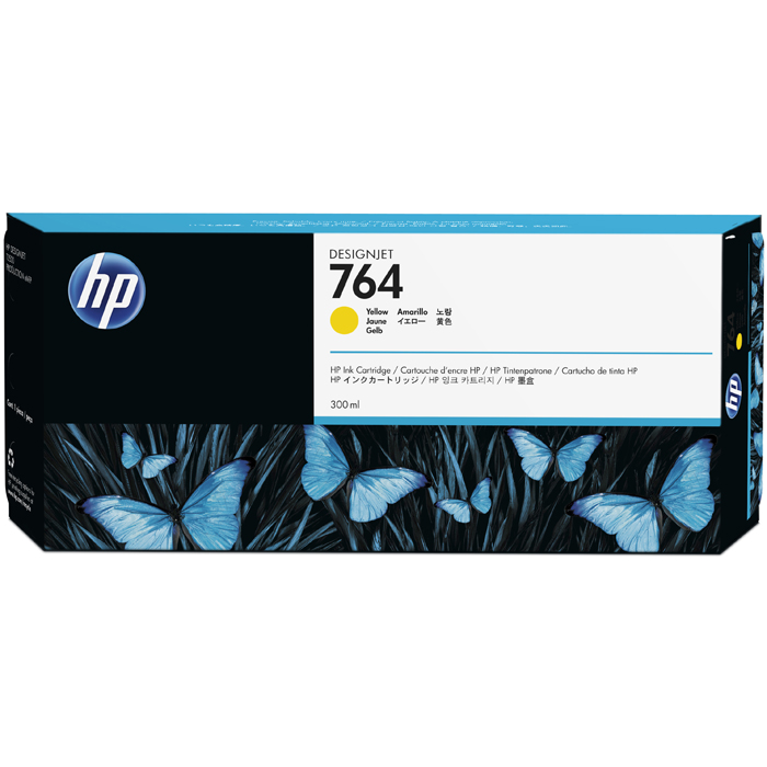 

Картридж струйный HP 764 (C1Q15A), желтый, оригинальный, объем 300 мл для HP HP Designjet T3500 Production eMFP, 914 мм /, 764