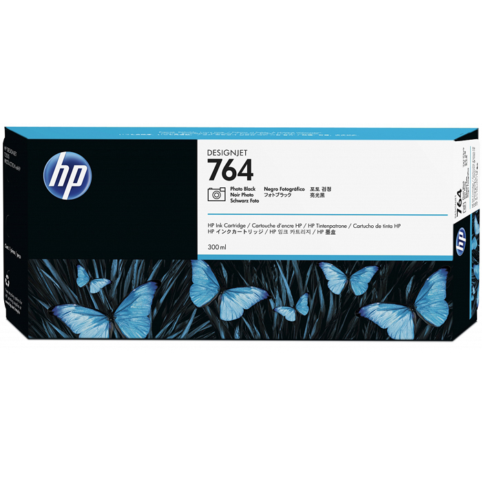 

Картридж струйный HP 764 (C1Q17A), фото-черный, оригинальный, объем 300мл, для HP Designjet T3500 Production eMFP, 914 мм /, 764