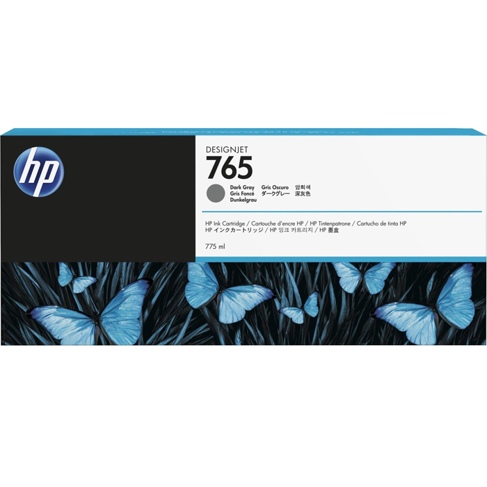 

Картридж струйный HP 765 (F9J54A), темно-серый, оригинальный, объем 775 мл для HP HP Designjet T7200, 1067 мм, 765