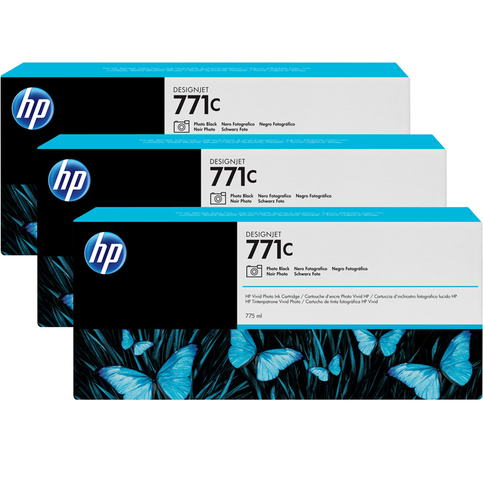 

Картридж струйный HP 771C (B6Y37A), фото-черный, оригинальный, объем 775мл, для HP Designjet Z6200 1067 мм / 1524 мм, HP Designjet 1524 мм Z6600 / Z6800, 771C