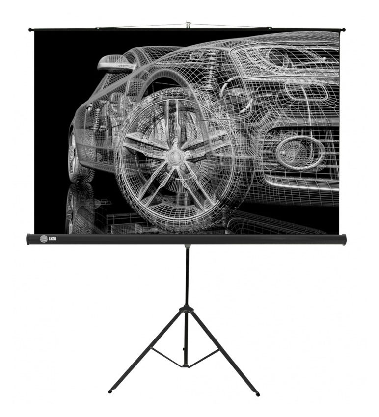 

Экран для проектора напольный рулонный Cactus Triscreen CS-PST-124x221 16:9, 124.5x221см, белый, Triscreen