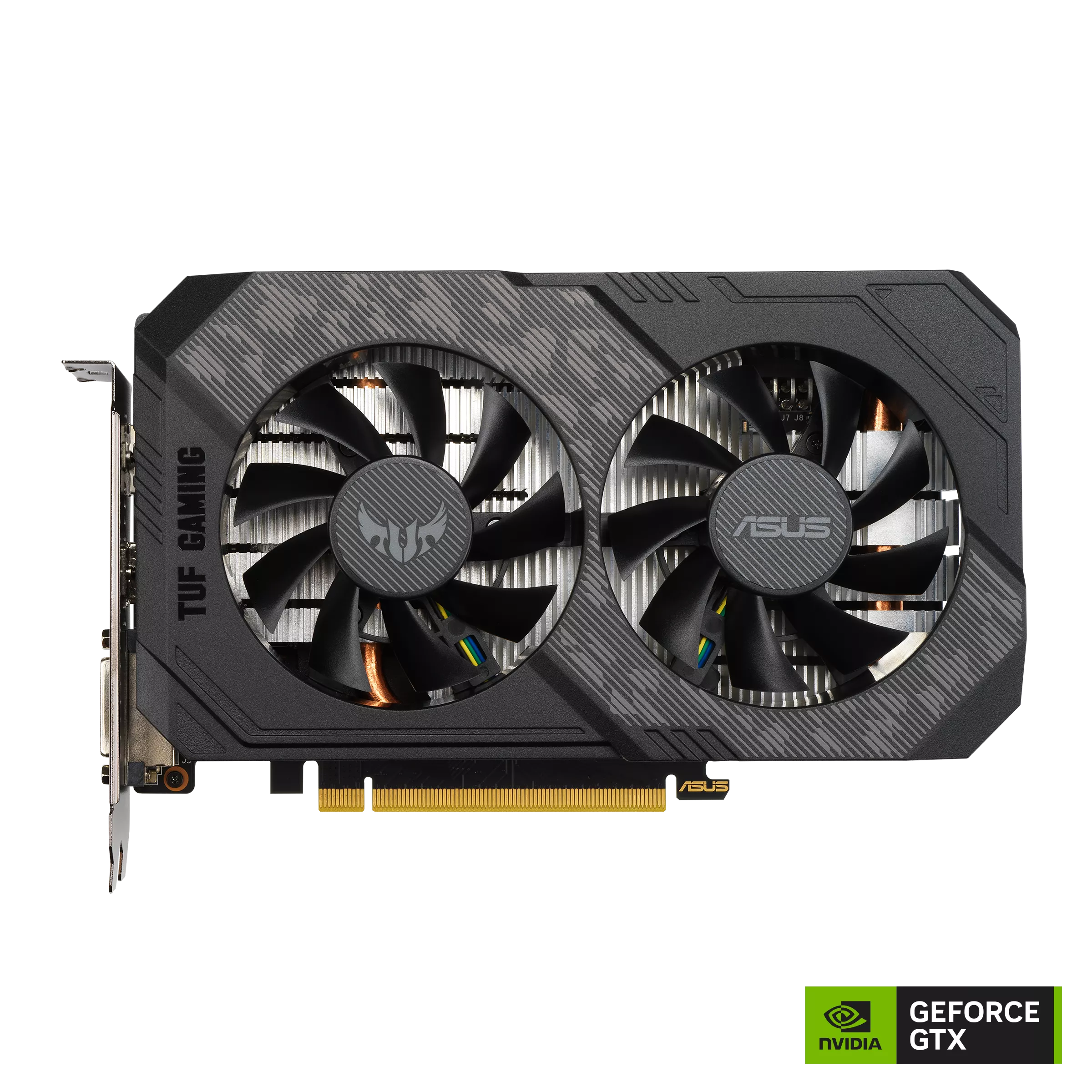 

Видеокарта ASUS NVIDIA GeForce GTX 1650 TUF Gaming OC, 4Gb DDR6, 128 бит, PCI-E, DVI, HDMI, DP, Retail (TUF-GTX1650-O4GD6-P-V2-GAMING), TUF Gaming OC