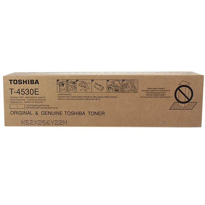 

Картридж лазерный Toshiba T-4530E/6AJ00000055/6AJ00000191, черный, 30000 страниц, оригинальный для Toshiba e-STUDIO 255/305/35/455, T-4530E