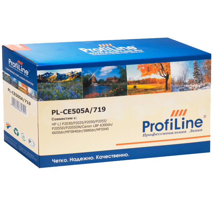 

Картридж лазерный ProfiLine PL-CE505A/719 (CE505A/719), черный, 2300 страниц, совместимый, для LJ P2030/P2035/P2050/P2055/P2055D/P2055DN, Canon LBP 6300dn/6650dn/MF5840dn/5880dn/MF5940