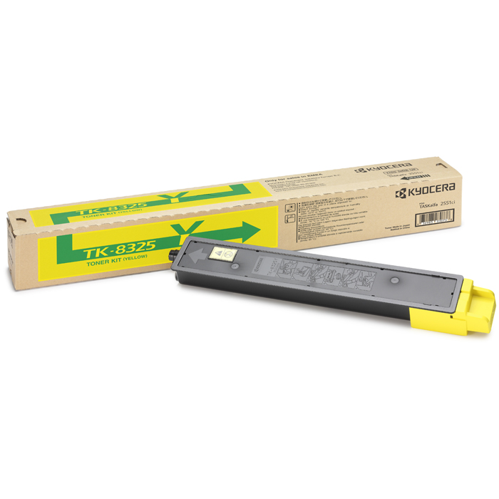 

Картридж лазерный Kyocera TK-8325Y/1T02NPANL0, желтый, 12000 страниц, оригинальный для Kyocera TASKalfa 2551ci, TK-8325Y