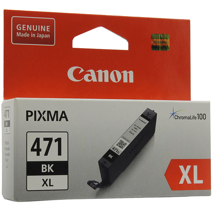 

Картридж струйный Canon CLI-471XLBK (0346C001), черный, оригинальный, ресурс 810 страниц для Canon Canon PIXMA-MG5740 / MG6840 / MG7740, CLI-471XLBK