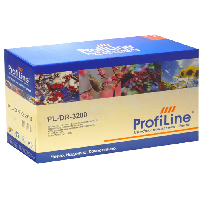 

Драм-картридж ProfiLine PL-DR-3200 для принтеров Brother HL-5240/5250DN/5250DNT/5270/5280DW/5340D/5370DW/3250/5380DN/MFC8460/8460N/8860DN/8870DW/8480DN/8890DW/8370DN/8880DN/DCP 8060/8065DN/8080DN 25000 копий, PL-DR-3200