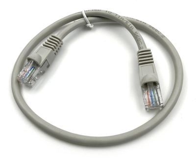 Патч-корд UTP кат.5e, 0.5 м, RJ45-RJ45, серый, LSZH, Buro (UTP-5E-0,5M-G-LSZH)