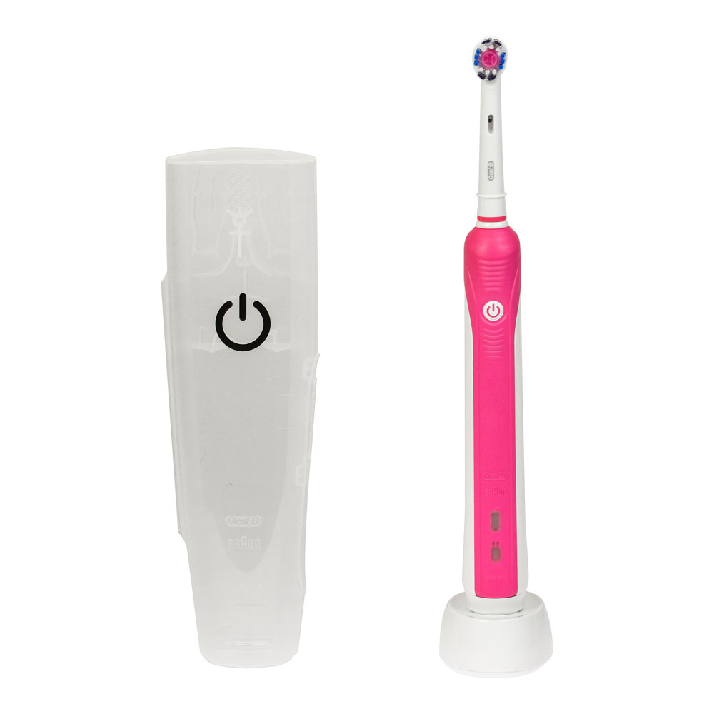 

Электрическая зубная щетка Oral-B PRO 750, насадок: 1, режимов: 1, розовый (4210201162308), PRO 750