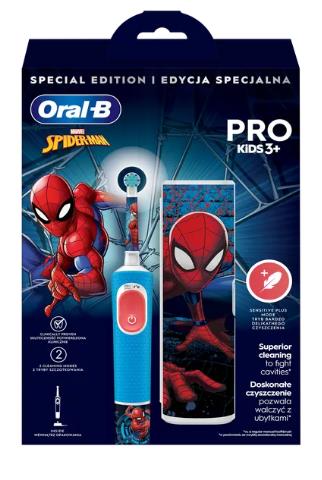 

Электрическая зубная щетка Oral-B VITALITY D103 SPIDERMAN + CASE, насадок: 1, режимов: 1, красный/синий (8006540773567), VITALITY D103 SPIDERMAN + CASE
