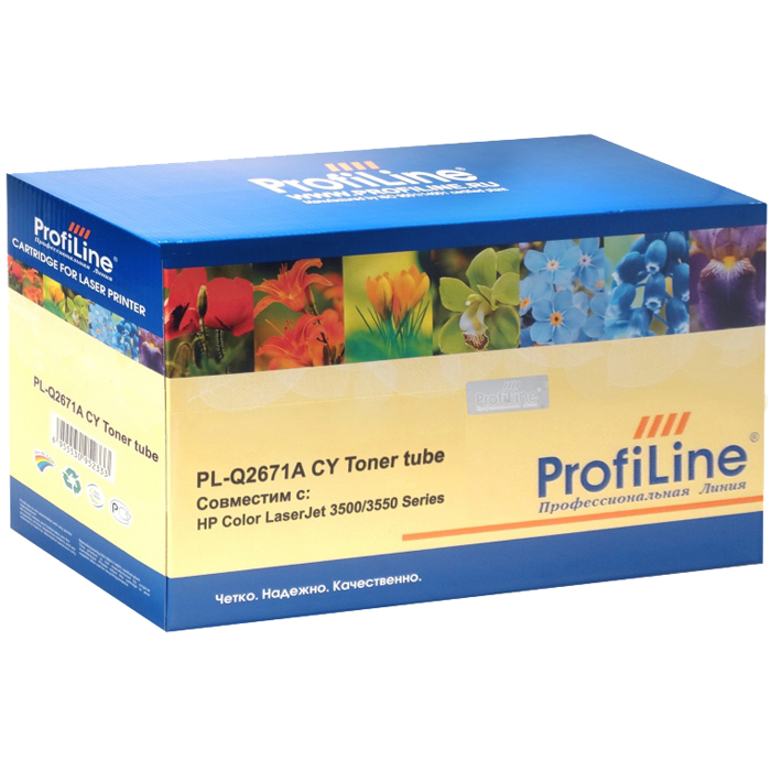 

Картридж лазерный ProfiLine PL-Q2671A (Q2671A), голубой, 4000 страниц, совместимый, для CLJ 3500/3500N/3550/3550N (PL-Q2671C)