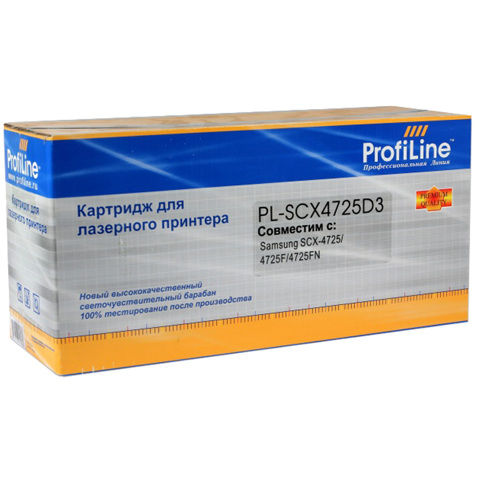 

Картридж ProfiLine PL-SCX-D4725A для принтеров Samsung SCX4725/4725F/4725FN 3000 копий, Черный