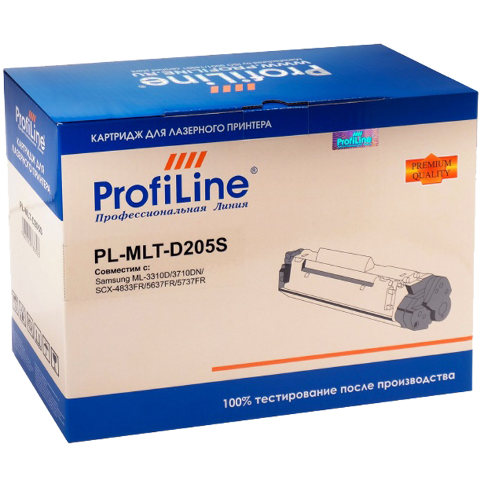 

Картридж лазерный ProfiLine PL-MLT-D205S (MLT-D205S), черный, 2000 страниц, совместимый для Samsung ML-3310D/3710DN/SCX-4833FR/5637FR/5737FR