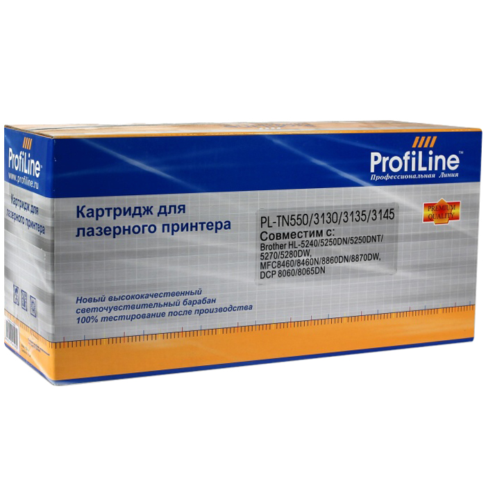

Картридж ProfiLine PL-TN-3130 для принтеров Brother HL-5240/5250DN/5250DNT/5270/5280DW/MFC 8460/8460N/8860DN/8870DW/DCP 8060/8065DN/Lenovo LJ3500/3550/7750/3600/3650 3500 копий, Черный