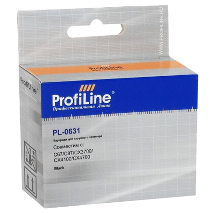 

Картридж струйный ProfiLine PL-0631-Bk (631), черный, совместимый, 250 страниц, для Epson C67/C87/CX3700/CX4100/CX4700