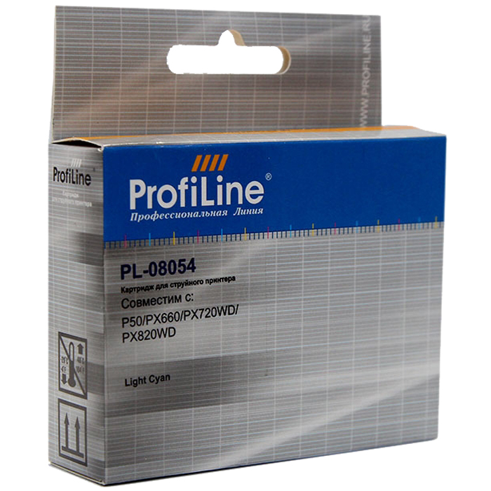 Картридж ProfiLine PL-08054-LC, совместимый, светло-голубой, 220 страниц, для Epson