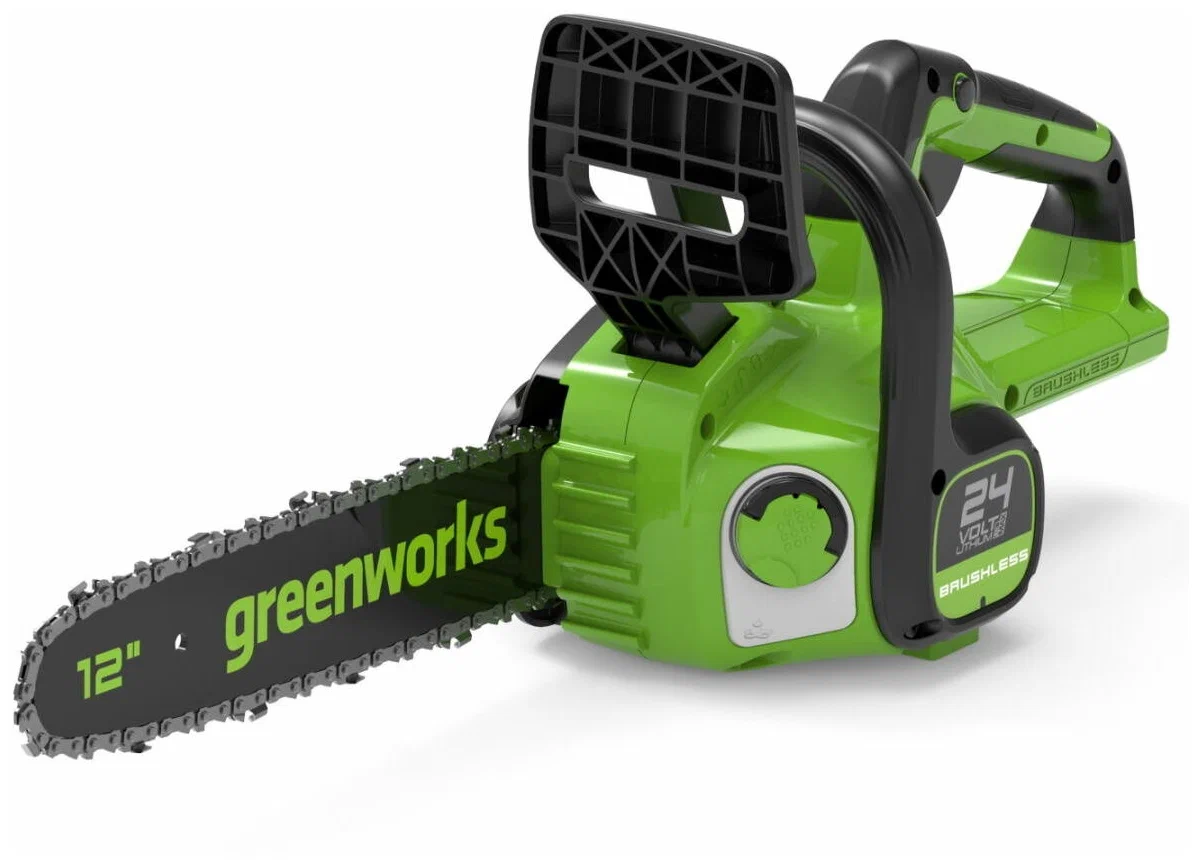 Пила цепная Greenworks GD24CS30K2, аккумуляторная, 30 см