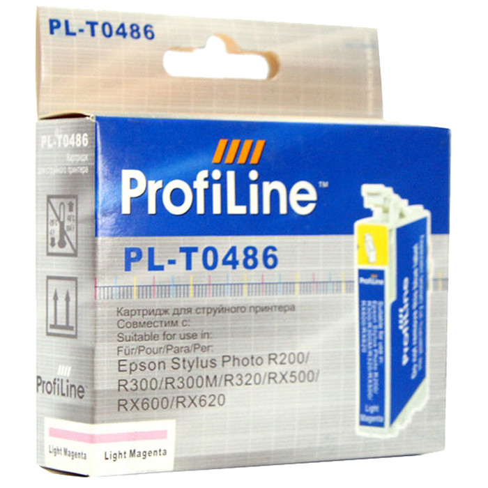 

Картридж ProfiLine PL-T0486/PL-48640 для Epson StylusPhoto R200/R220/R300/R300M/R320/R325/R340/RX500/RX600/RX620 Light Magenta, Светло-пурпурный