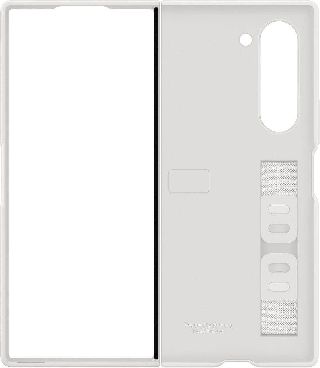 Чехол-накладка Samsung Silicone Case Fold 6 (F956) для смартфона Samsung Galaxy Z Fold 6, белый